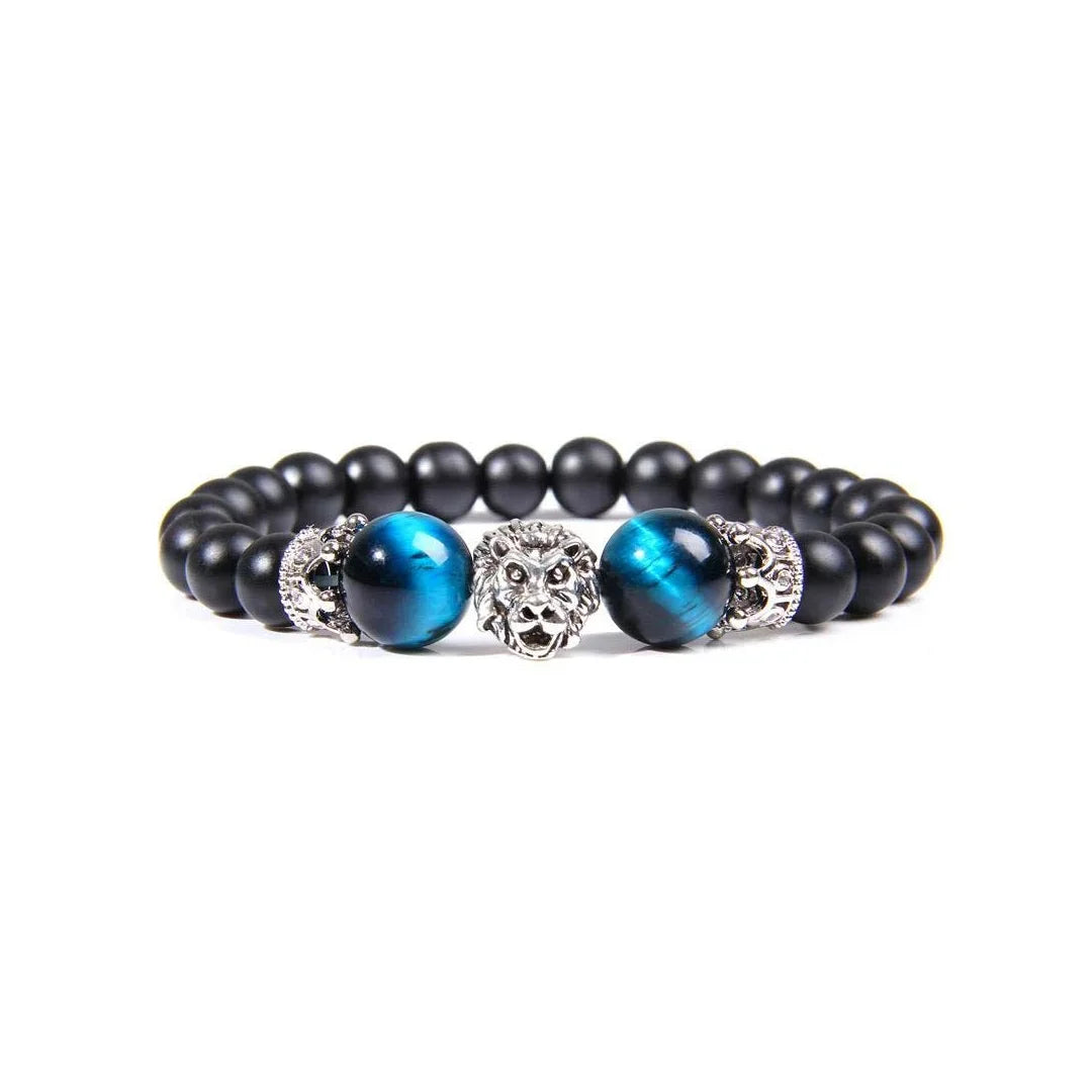 Natural Crystal Stone Lion Bracelet